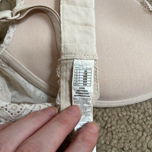 Intimissimi Nude Lace Push-Up Bra | 34B | Excellent Condition - Picture 4 of 4